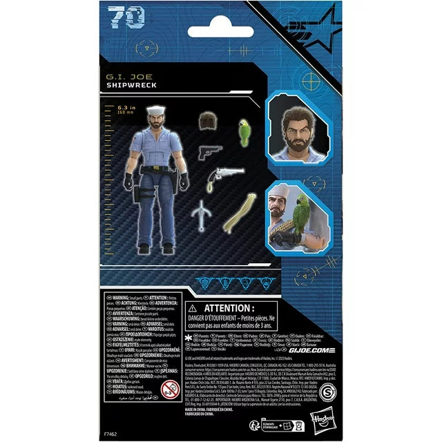 G.I. Joe: Classified Series Shipwreck with Polly Kids Toy Action Figure for Boys and Girls Ages 4 5 6 7 8 and Up (6”) - Fashions for Home
