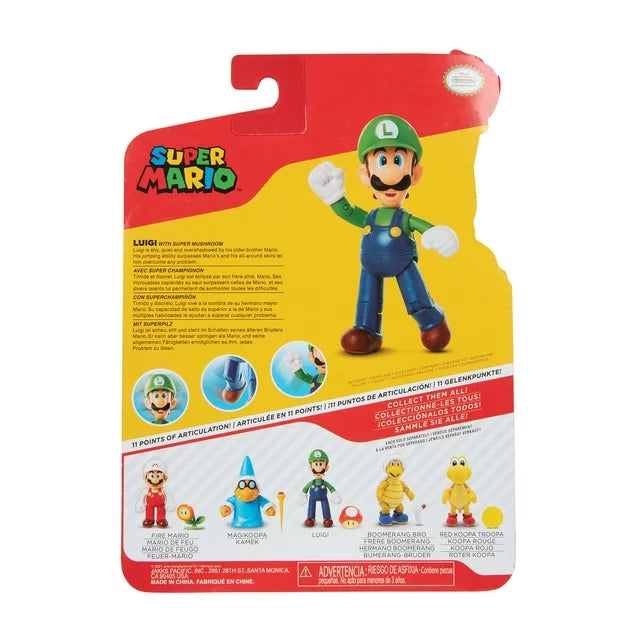 LUIGI WITH RED MUSHROOM W25 Fashions for Home