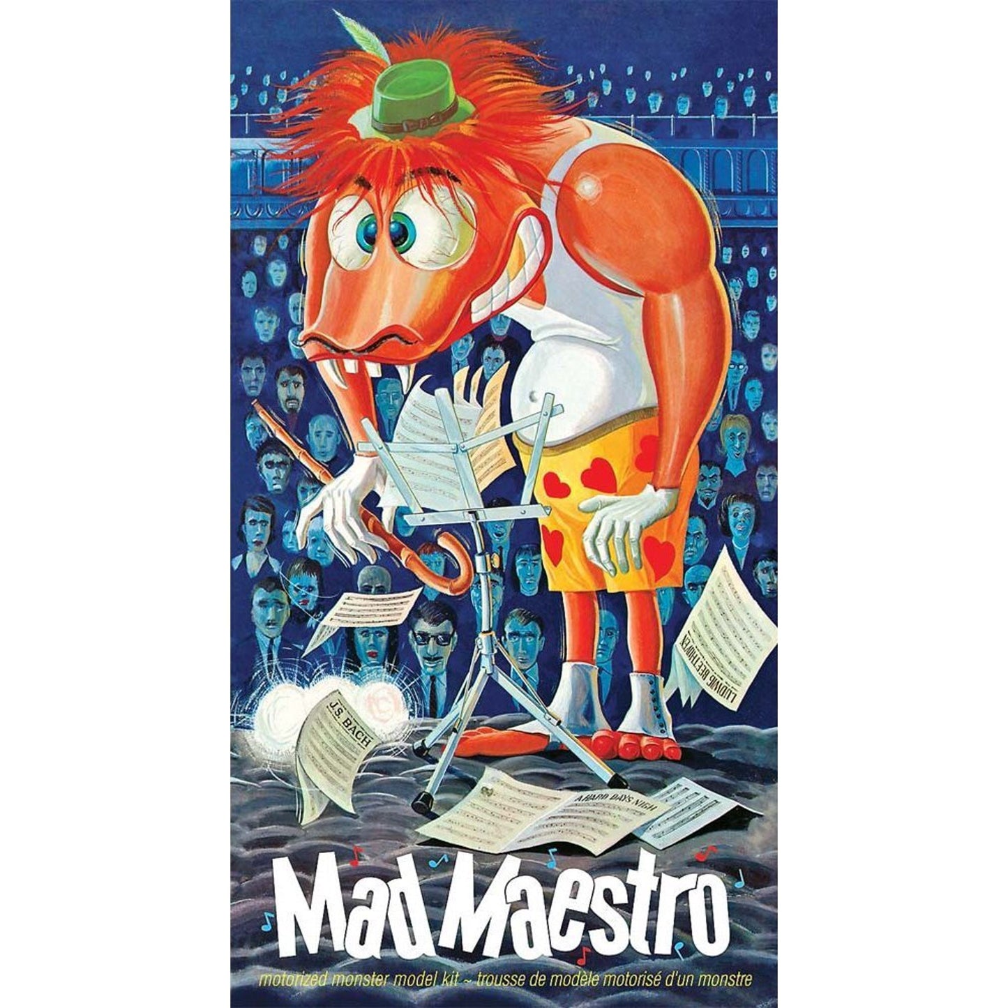 Lindberg 607 1:8 Mad Maestro Motorized Monster Plastic Model Kit