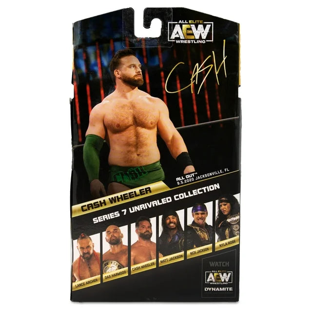 All Elite Wrestling (AEW) Unrivaled Collection Series 7 Cash Wheeler Action Figure Fashions for Home