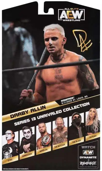 AEW Unrivaled Darby Allin - 6 inch Figure with Entrance Jacket, Alternate Head, and Alternate Fists - Fashions for Home