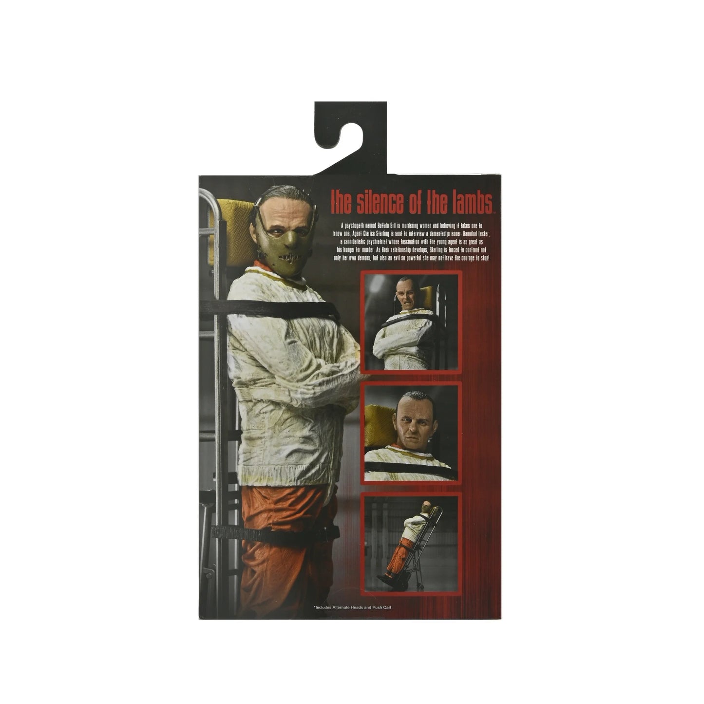 NECA Silence of The Lambs: Dr. Hannibal Lecter Masked Action Figure with Interchangeable Heads and Mask (7")