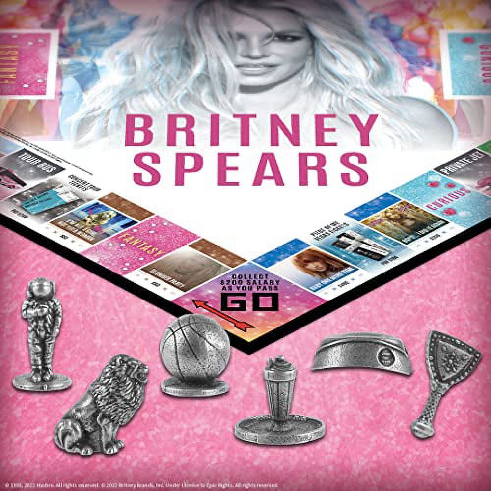 monopoly britney spears collector s edition celebrating britney spears music collectible classic monopoly game with custom game board artwork