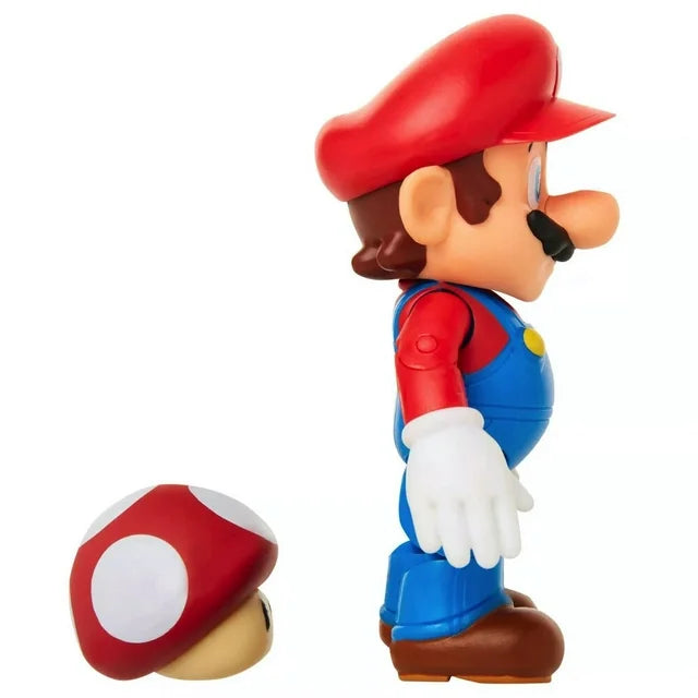 World of Nintendo 4 Figures - Super Mario w/ Red Mushroom Fashions for Home