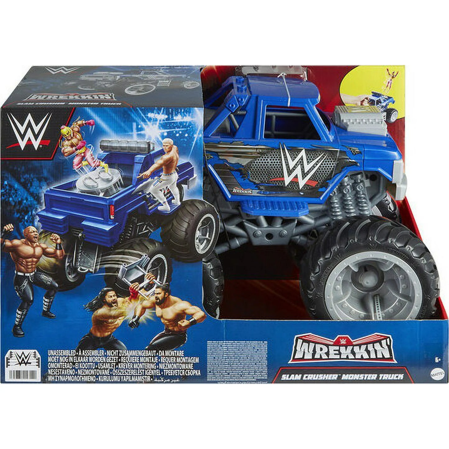 Mattel WWE Vehicle Wrekkin Slam Crusher Monster Truck Fashions for Home