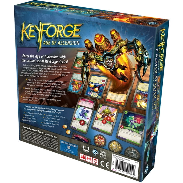 keyforge age of ascension two player starter collectable deck game
