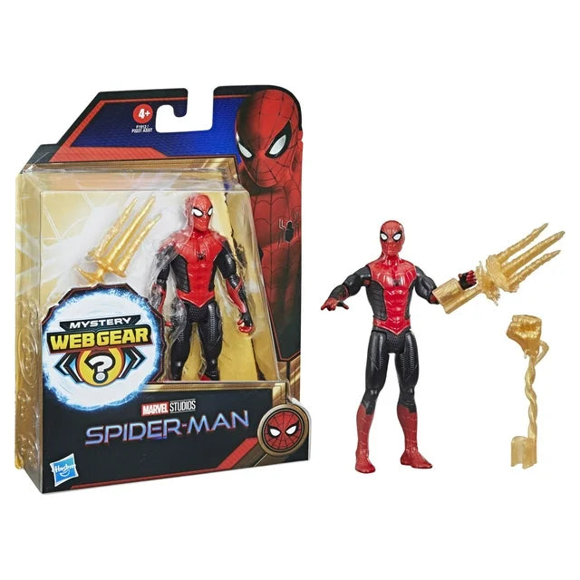 Marvel Spider-Man Mystery Web Gear Upgraded Black and Red Suit Spider-Man Fashions for Home