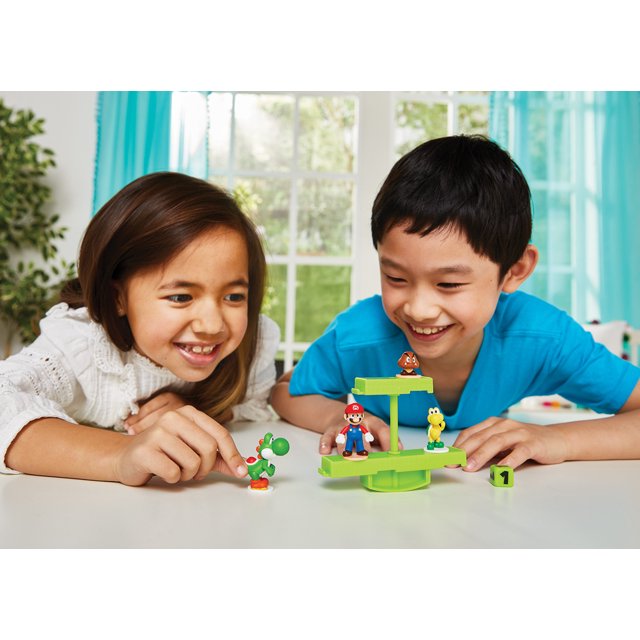 Epoch Games Super Mario Balancing Game Ground Stage, Tabletop Skill Game with 4 Collectible Super Mario Action Figures - Fashions for Home