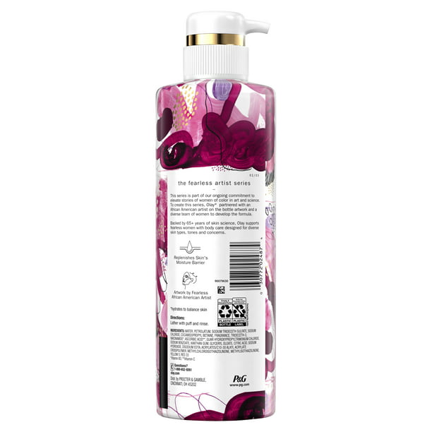 Olay Fearless Artist Series Skin Balancing Body Wash with Vitamin C and Notes of Apple Cider Vinegar 17.9 oz - Fashions for Home