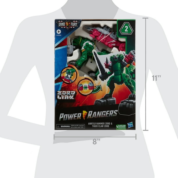 Power Rangers Dino Fury Pink Ankylo Hammer and Green Tiger Claw Zord Toys for Kids Ages 4 and Up Zord Link Mix-and-Match Custom Build System (B08TLZFHDT) - Fashions for Home
