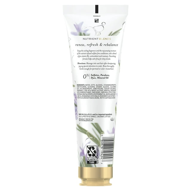 Pantene Nutrient Blends Conditioner Rosemary Sulfate Free 8.0 oz Fashions for Home