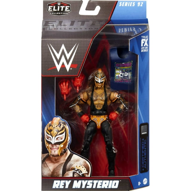 WWE Rey Mysterio Elite Collection Action Figure with Themed Accessories