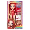 Rainbow High Swim & Style Ruby, Red 11” Doll, Removable Swimsuit, Wrap, Sandals, Fun Play Accessories. Kids Toy Gift Ages 4-12