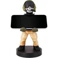 Power Up Factory Exquisite Gaming: Call of Duty: Lt. Simon "Ghost" Riley - Original Mobile Phone & Gaming Controller Holder, Device Stand, Cable Guys, Licensed Figure