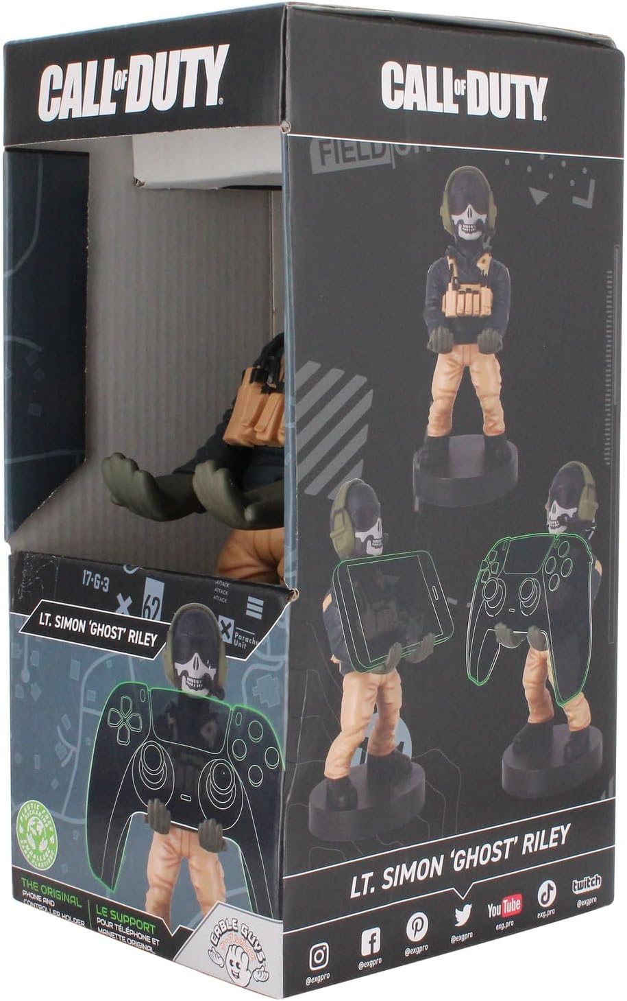 Power Up Factory Exquisite Gaming: Call of Duty: Lt. Simon "Ghost" Riley - Original Mobile Phone & Gaming Controller Holder - Fashions for Home