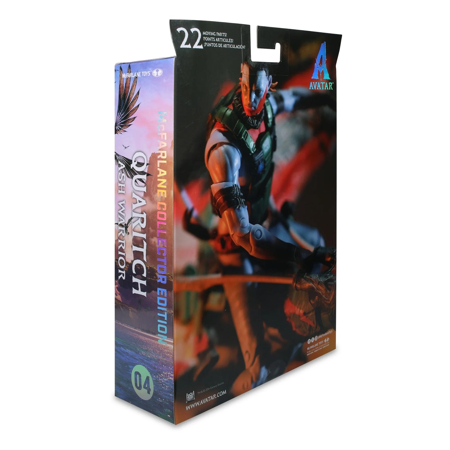 Avatar: Fire and Ash Quaritch (Ash Warrior) 7" Action Figure Collector Edition - McFarlane Toys Fashions for Home