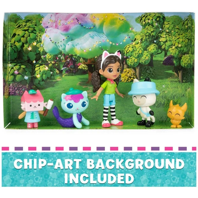 Gabby's Dollhouse Campfire with Gabby Girl, pandy Paws, Baby Box and Mercat Pack - Fashions for Home