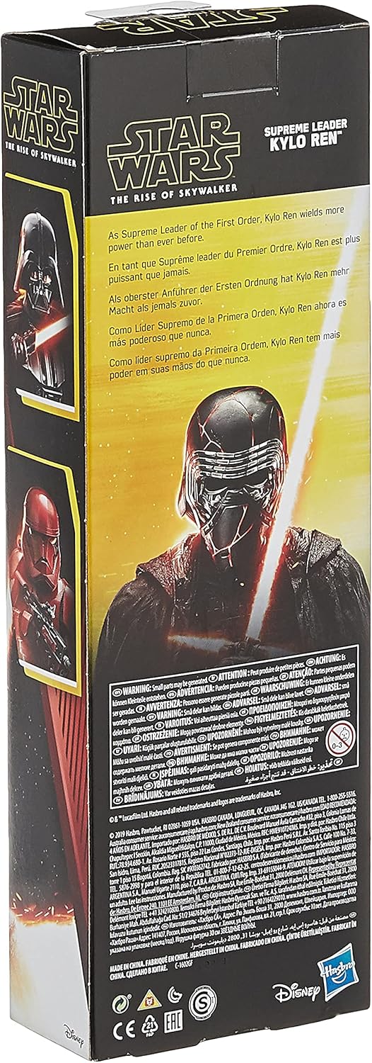 STAR WARS Hero Series The Rise of Skywalker Supreme Leader Kylo Ren Toy 12" Scale Action Figure, Toys for Kids Ages 4 & Up