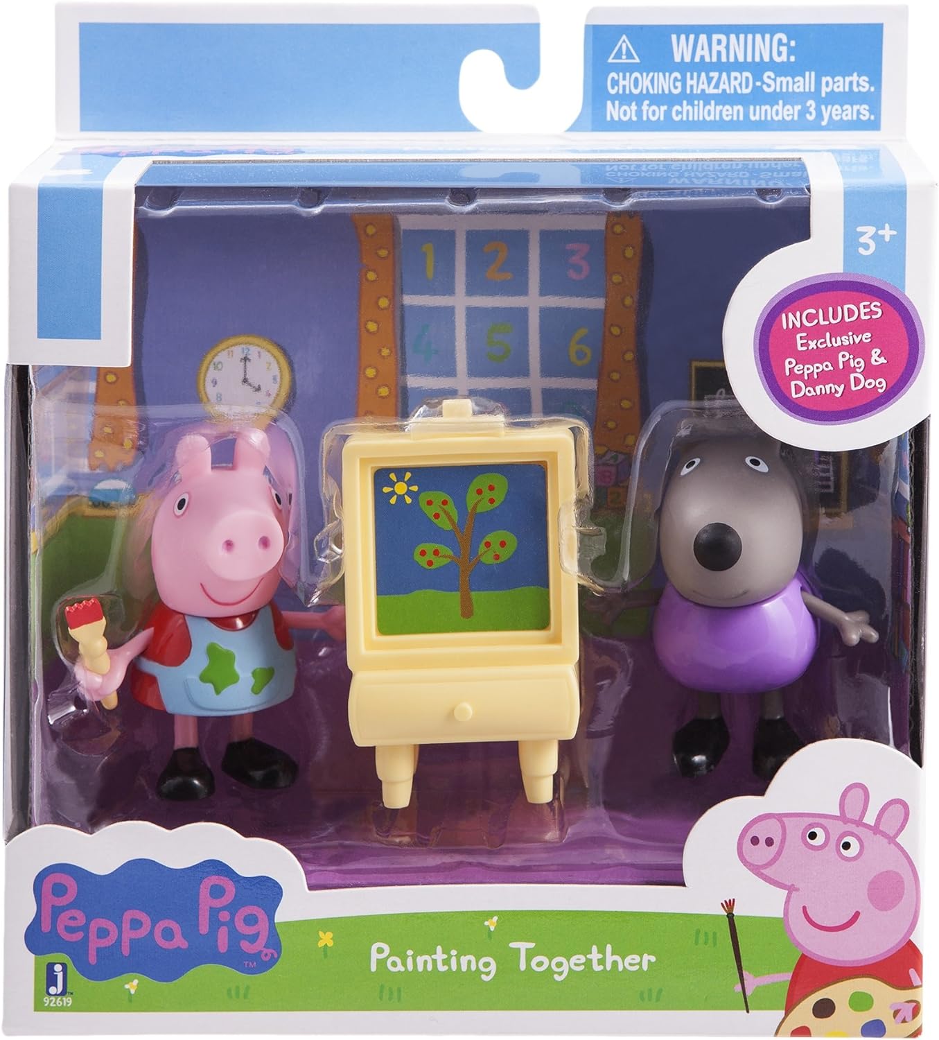 Peppa Pig Peppa & Danny Dog Painting Class Playset Easel Play Set Fashions for Home