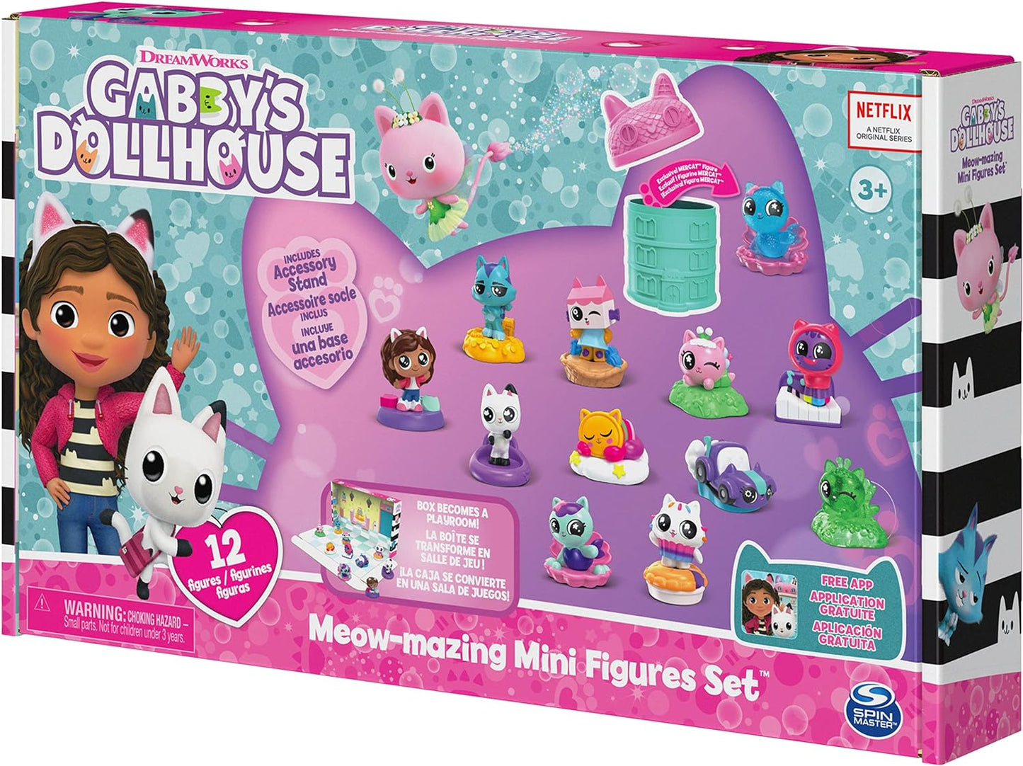 Gabby's Dollhouse, Meow-mazing Mini Figures 12-Pack ( ), Kids Toys for Ages 3 and up
