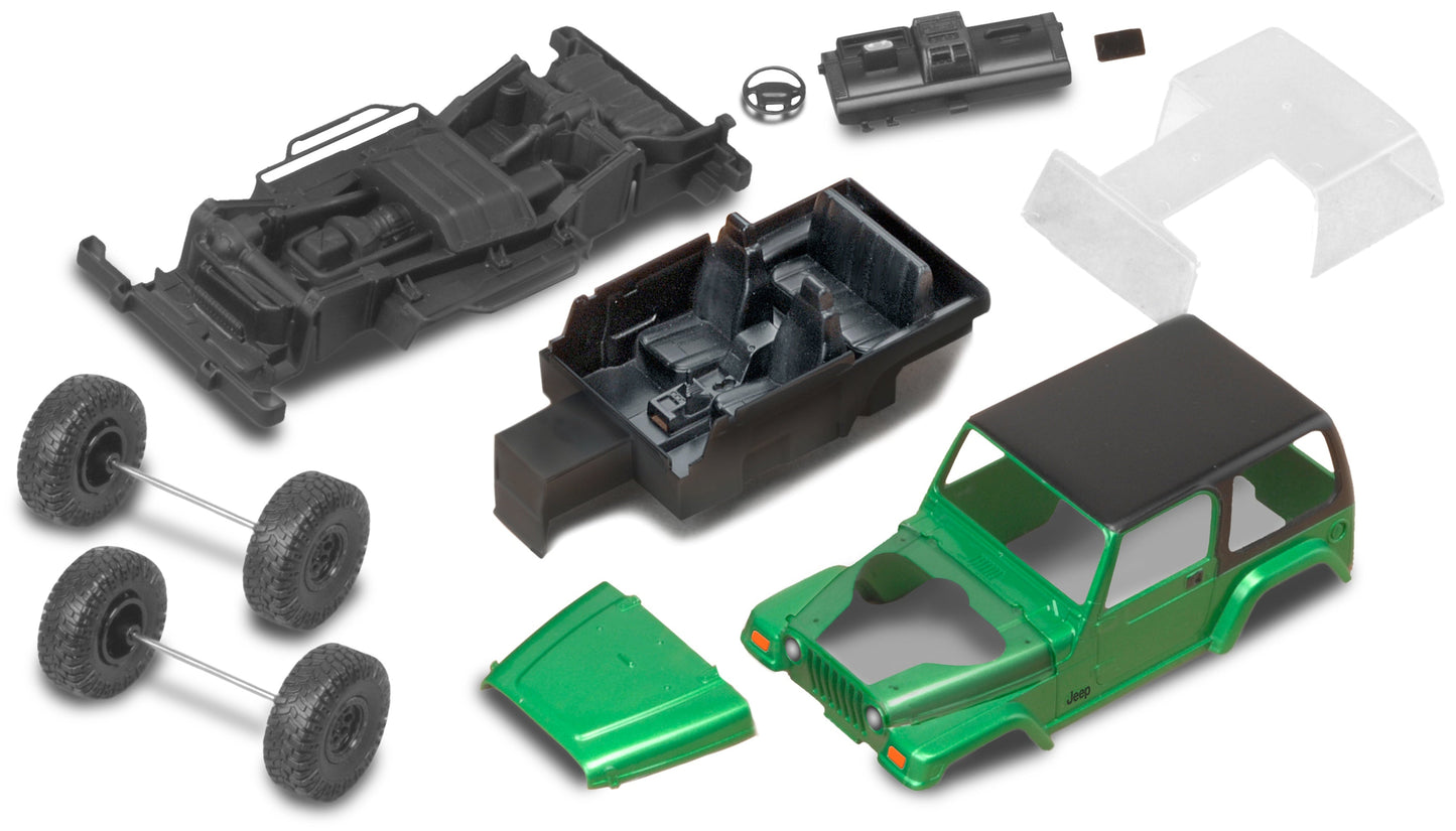 Snap Tite Plastic Model Kit-Jeep Wrangler Rubicon 1:25 Fashions for Home