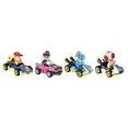 Hot Wheels Mario Kart Set of 4 Toy Character Vehicles, Includes 1 Exclusive Mario Toy (Styles May Vary), 0.68 lb - Fashions for Home
