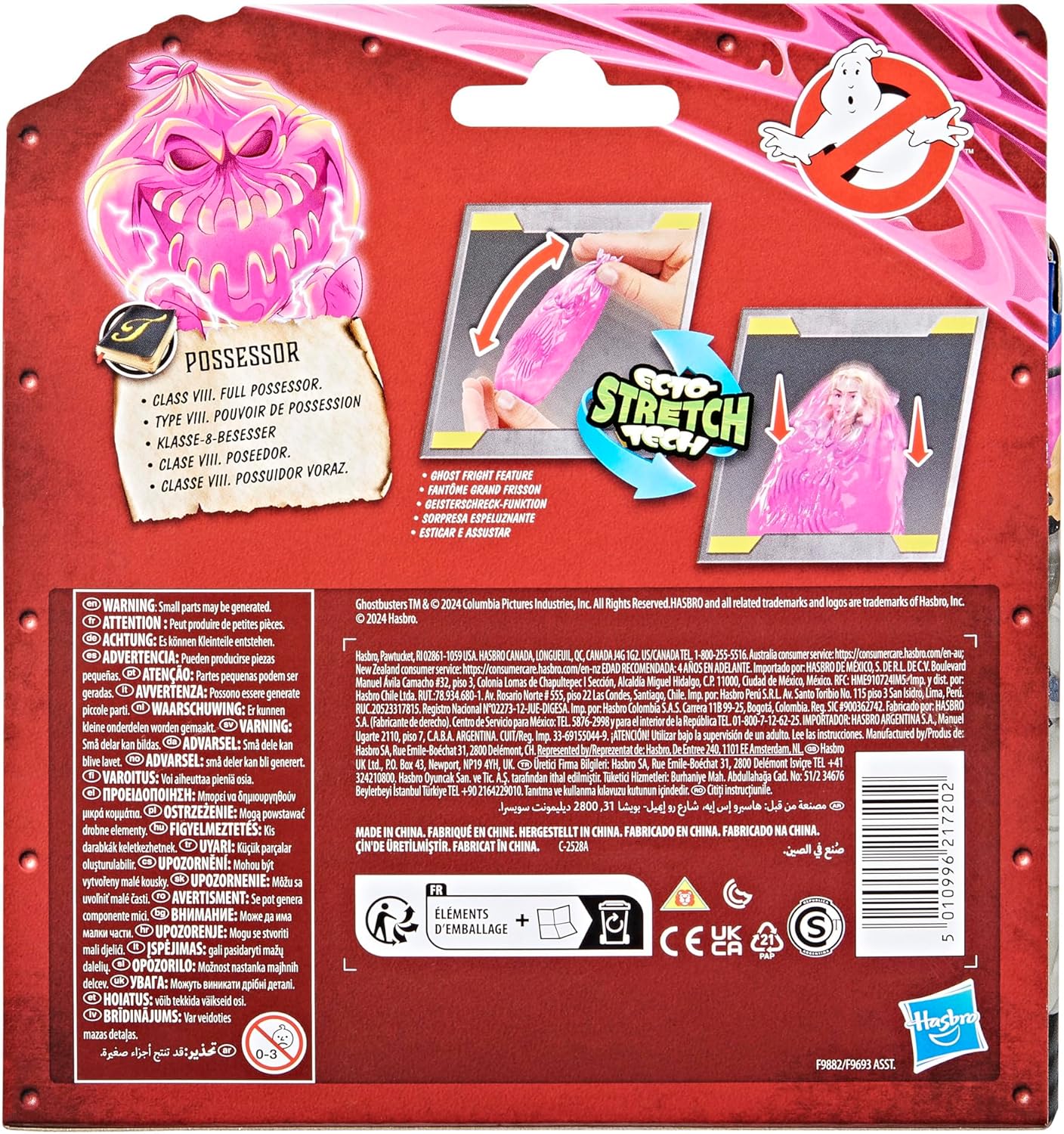 Ghostbusters Fright Features Callie Spengler Action Figure with Ecto-Stretch Tech Possessor Ghost Toy Accessory, Toys for Kids Ages 4+