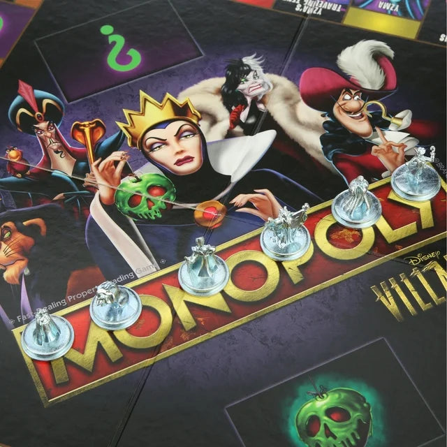 monopoly disney villains edition board game for ages 8 and up