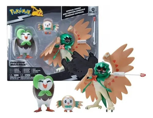 Pokémon Select Evolution Multipack Rowlet/Dartrix/Decidueye Action Figure Set - 3pk Fashions for Home