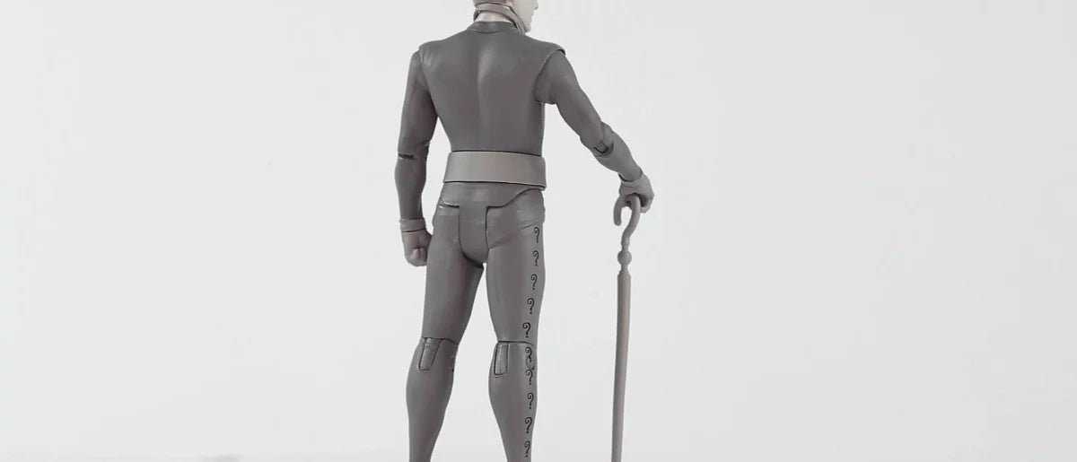 Batman 1966 Classic THE RIDDLER Black Gray White McFarlane Toys TV Series 6”