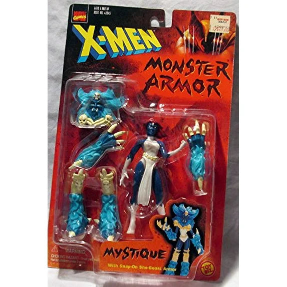 X-Men Monster Armor: Mystique Poseable Action Figure with Snap-On She-Beast Armor Fashions for Home