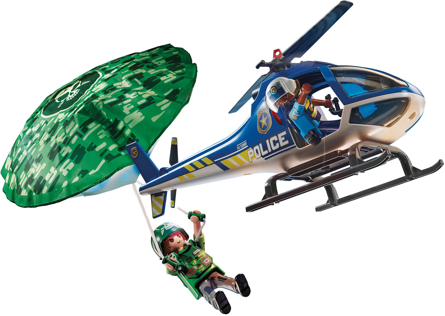 Playmobil Police Parachute Search- Police Helicopter, for Children Ages 4 Years and Older Fashions for Home