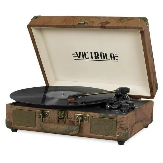 Victrola Bluetooth Suitcase Record Player with 3-speed Turntable