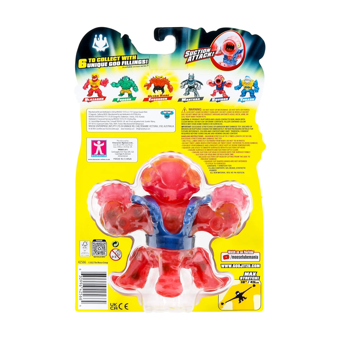 Heroes of Goo Jit Zu Deep Goo Sea Squidor Hero, Ages 4+