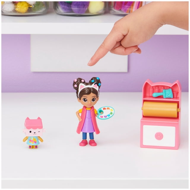 DreamWorks Gabby's Dollhouse, Art Studio Set with 2 Toy Figures - Fashions for Home