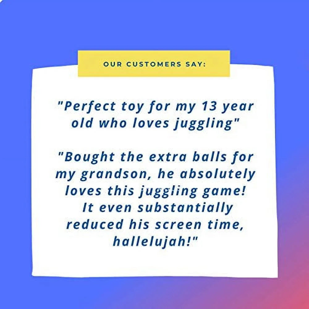 Pindaloo Juggling Tube Skill Game for Kids and Teens, Indoor Outdoor Fun Activity, Red Fashions for Home