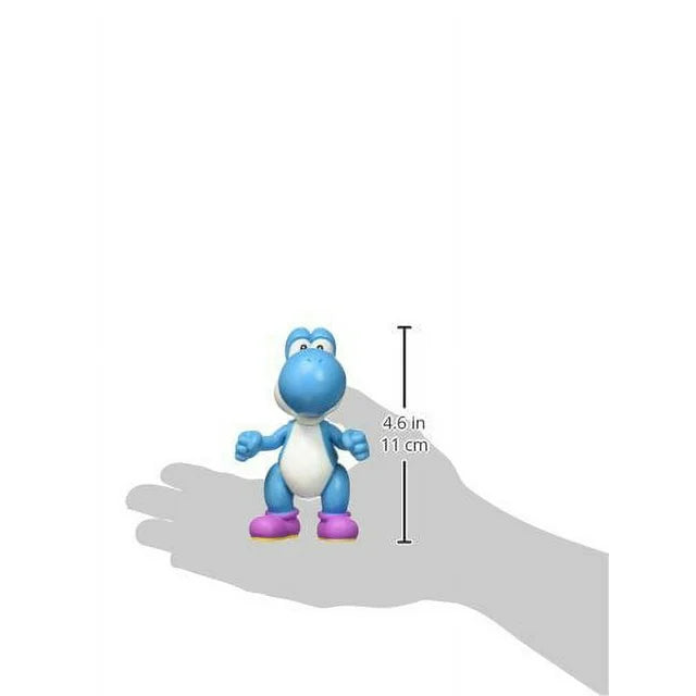 World of Nintendo 4 Figures Light Blue Yoshi w/ Egg Fashions for Home