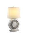ACME Noralie Table Lamp, Mirrored & Faux Diamonds 40221