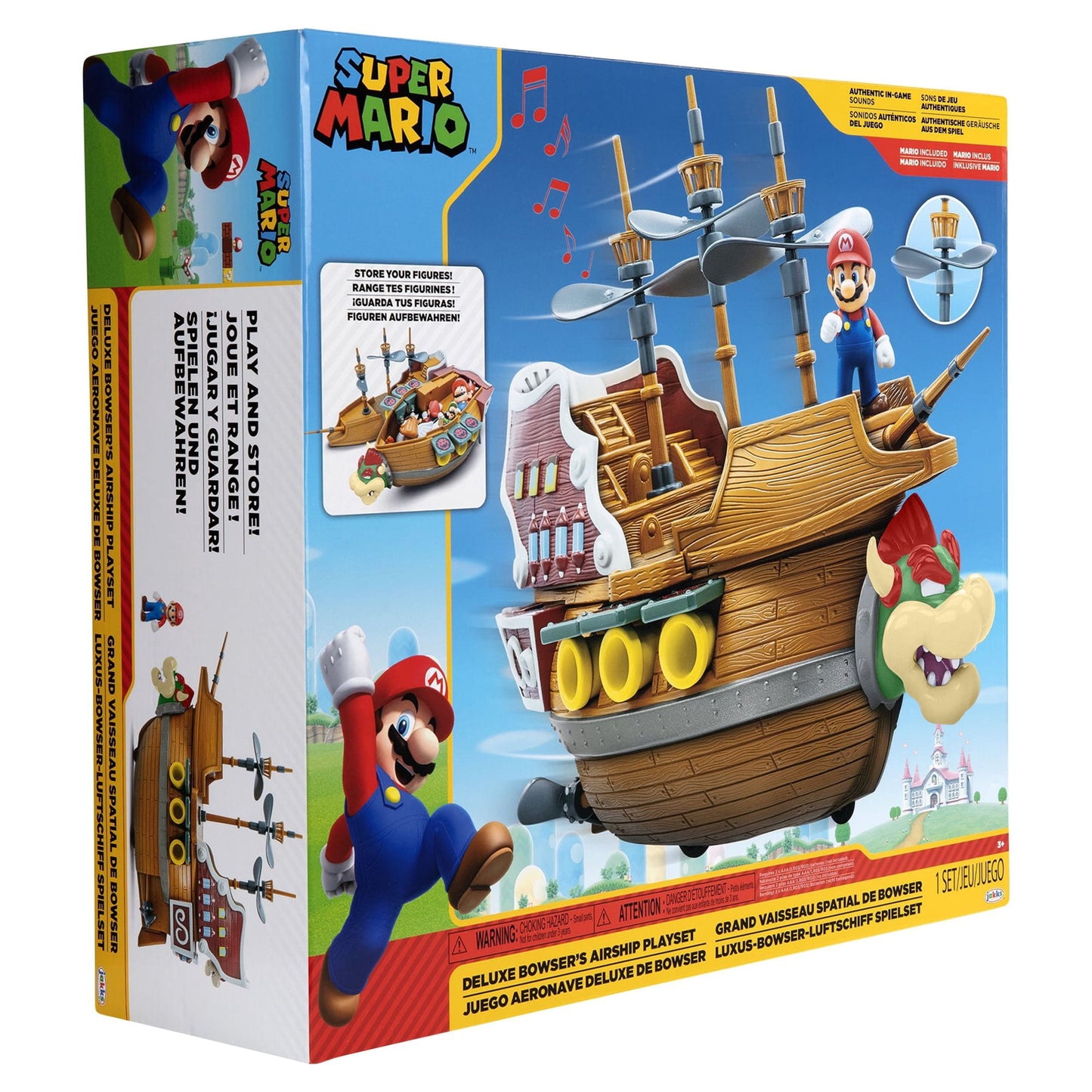 Super Mario Deluxe Bowsers Ship Playset