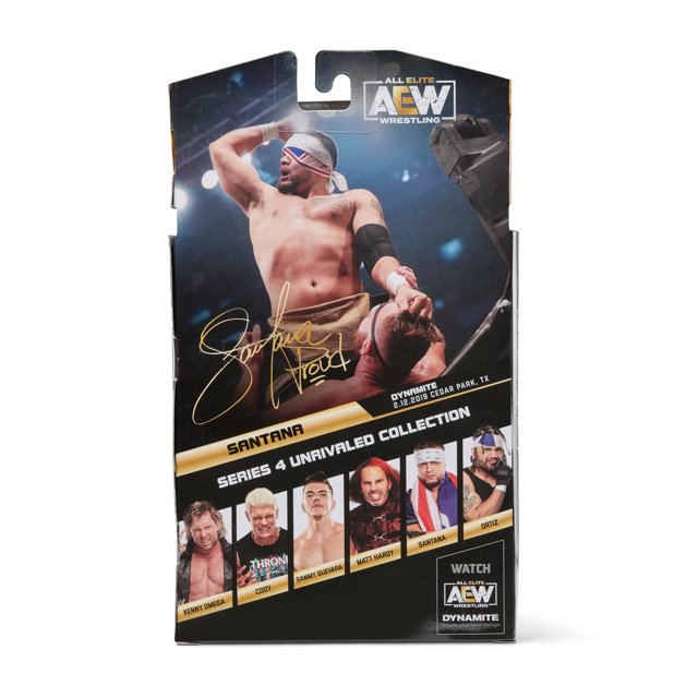 All Elite Wrestling Unrivaled Collection Santana - 6.5-Inch AEW Action Figure - Series 4