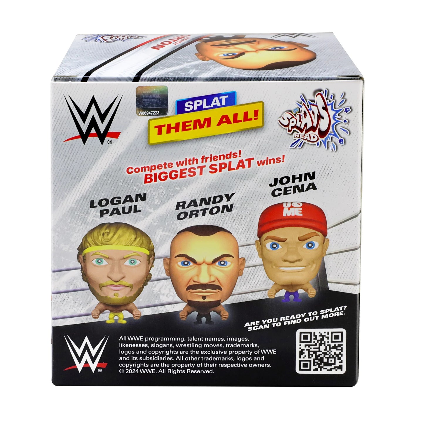 ToyMonster WWE Randy Orton Splats Head 11CM, Stretchy Action Figures, Ages 3 and up Fashions for Home