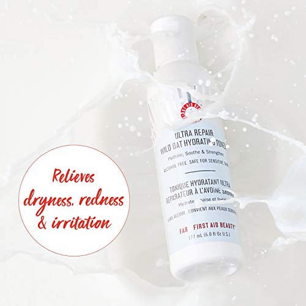 First Aid Beauty Ultra Repair Wild Oat Hydrating Toner, Alcohol-Free Calming Toner - Fashions for Home