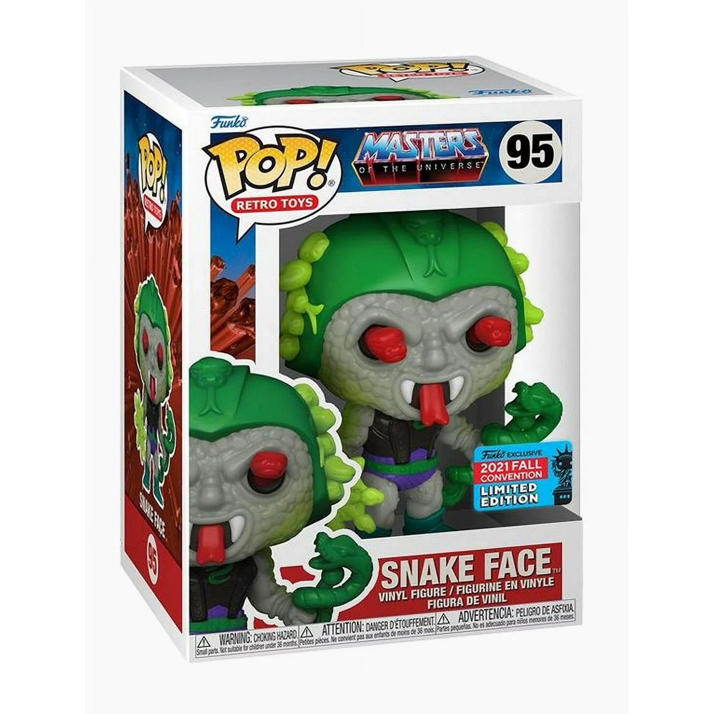 Funko Pop! MOTU Snake Face 2021 NYCC Exclusive #95 - Fashions for Home