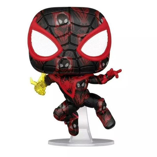 Funko Marvel Miles Morales Spider-Man Pop! Vinyl Collectible Bobble-Head Limited Edition Exclusive Art Series Fashions for Home