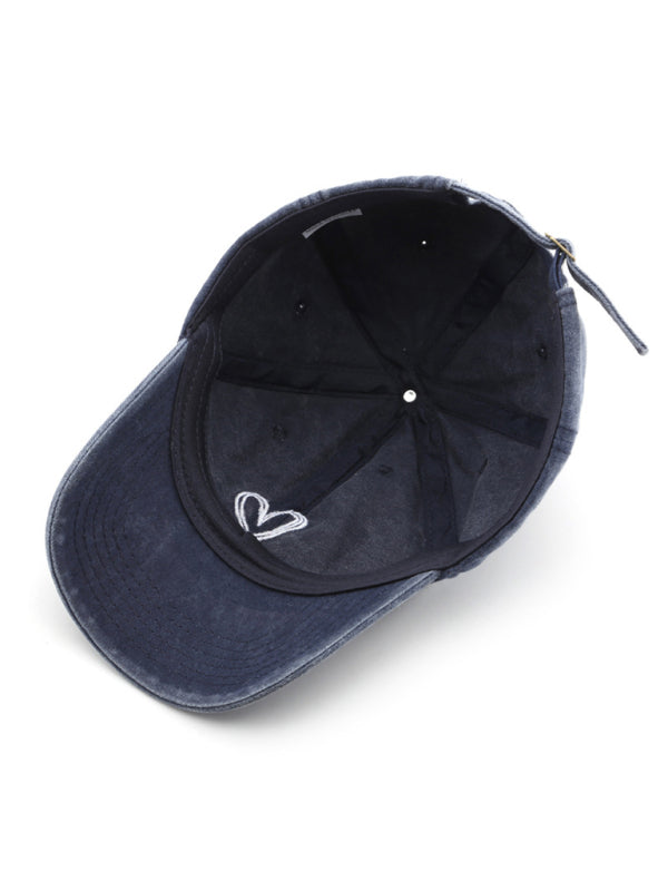 Fashion retro washed distressed love cap sun hat baseball cap - Fashions for Home
