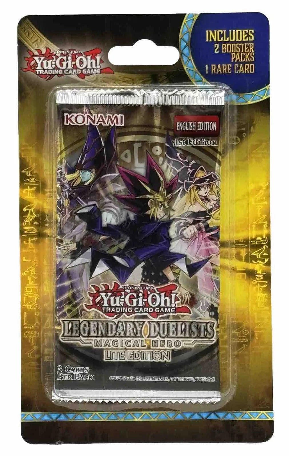 Yu-Gi-Oh Blister Pack Legendary Duelists Magical Hero Lite 2 Packs, 1 Rare 1stEd Yu-Gi-Oh Blister Pack Legendary Duelists Magical Hero Lite 2 Packs, 1 Rare 1stEd