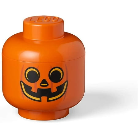 LEGO Small Storage Head | Pumpkin | Orange