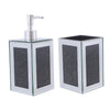 Ambrose Exquisite 2 Piece Square Soap Dispenser and Toothbrush Holder