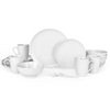 Miibox White Dinnerware Set, 20-Piece Service For 4