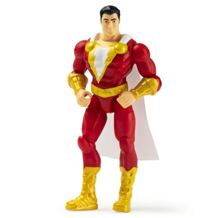 DC Comics 4-Inch Shazam! Action Figure with 3 Mystery Accessories Adventure 1